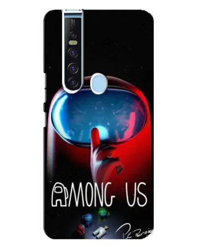 Чехол для TECNO Camon 15 Pro с картинкой «Красный импостер — макро»
