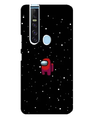 Чехол для TECNO Camon 15 Pro с картинкой «Красный Among Us»