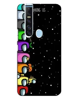Чехол для TECNO Camon 15 Pro с картинкой «Команда Among Us»