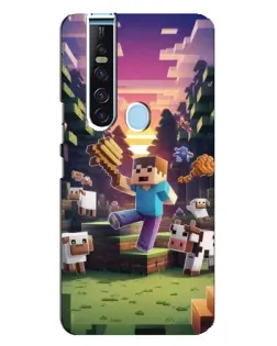 Чехол для TECNO Camon 15 Pro с картинкой «Стив на ферме» Чехол для TECNO Camon 15 Pro с картинкой «Стив на ферме»