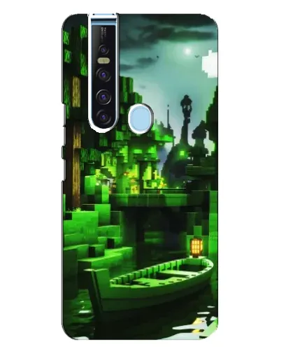 Чохол для TECNO Camon 15 Pro з картинкою «Minecraft лісовий пейзаж»