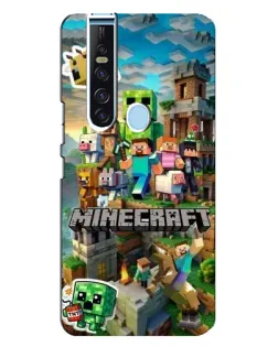 Чохол для TECNO Camon 15 Pro з картинкою «Замок Minecraft»