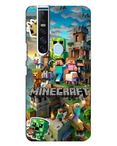 Чохол для TECNO Camon 15 Pro з картинкою «Замок Minecraft»