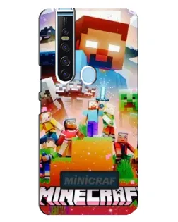 Чохол для TECNO Camon 15 Pro з картинкою «Minecraft герої гри»