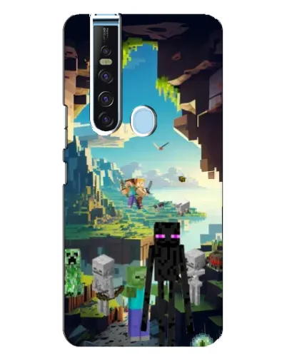 Чохол для TECNO Camon 15 Pro з картинкою «Ендермен у лісі»