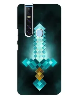 Чохол для TECNO Camon 15 Pro з картинкою «Алмазний меч неон»