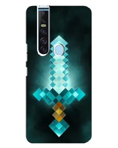 Чохол для TECNO Camon 15 Pro з картинкою «Алмазний меч неон»