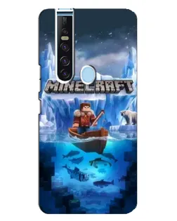 Чохол для TECNO Camon 15 Pro з картинкою «Minecraft льодянийсвіт»