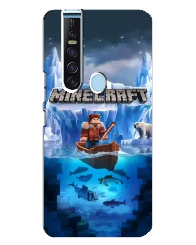 Чохол для TECNO Camon 15 Pro з картинкою «Minecraft льодянийсвіт»