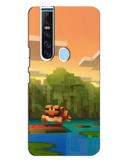 Чохол для TECNO Camon 15 Pro з картинкою «Майнкрафт захід сонця»