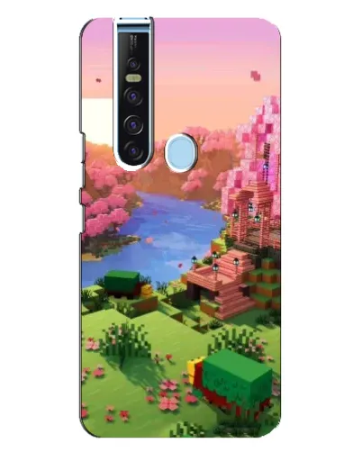 Чохол для TECNO Camon 15 Pro з картинкою «Рожеве дерево Minecraft»