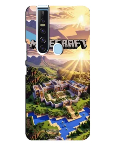 Чохол для TECNO Camon 15 Pro з картинкою «Minecraft панорама»