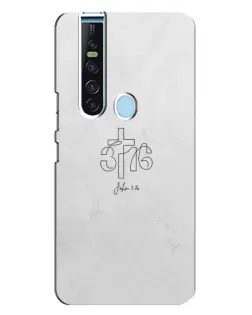Чохол для TECNO Camon 15 Pro з картинкою «Івана 3:16 Хрест»
