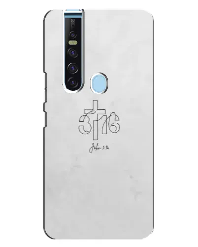 Чехол для TECNO Camon 15 Pro с картинкой «Иоанна 3:16 Крест»