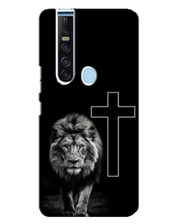 Чохол для TECNO Camon 15 Pro з картинкою «Лев та Хрест»