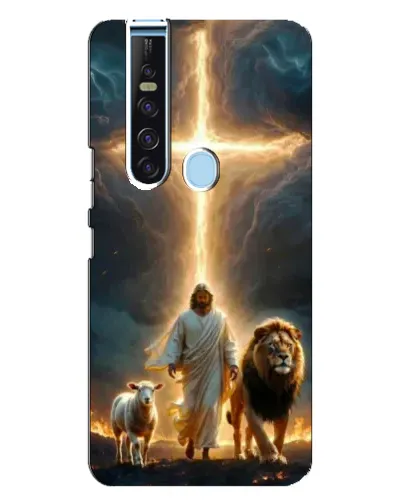 Чехол для TECNO Camon 15 Pro с картинкой «Лев Иуды и Свет»