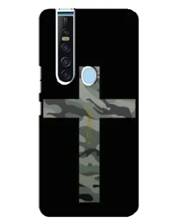 Чехол для TECNO Camon 15 Pro с картинкой «Милитари Крест»