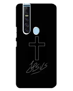 Чохол для TECNO Camon 15 Pro з картинкою «Графічний хрест Jesus» Чохол для TECNO Camon 15 Pro з картинкою «Графічний хрест Jesus»