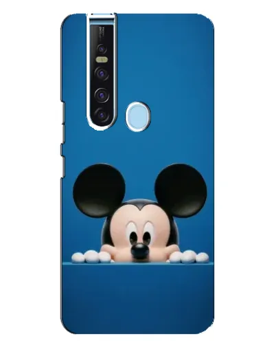 Чехол для TECNO Camon 15 Pro с картинкой «Микки выглядывает»