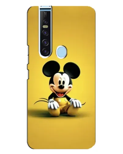 Чехол для TECNO Camon 15 Pro с картинкой «Микки на желтом»