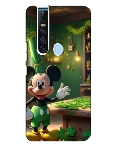 Чехол для TECNO Camon 15 Pro с картинкой «Микки в мастерской»