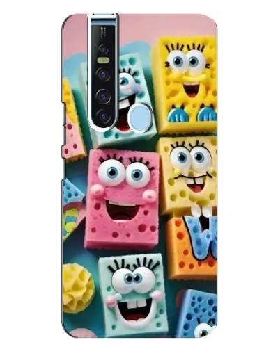 Чехол для TECNO Camon 15 Pro с картинкой «Цветные губки»