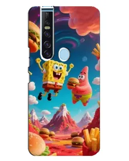 Чехол для TECNO Camon 15 Pro с картинкой «Космический фастфуд»