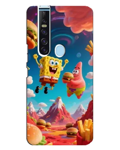 Чехол для TECNO Camon 15 Pro с картинкой «Космический фастфуд»
