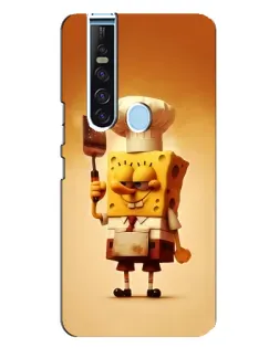 Чехол для TECNO Camon 15 Pro с картинкой «Губка Боб повар»