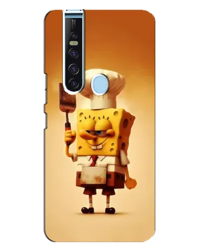 Чехол для TECNO Camon 15 Pro с картинкой «Губка Боб повар»
