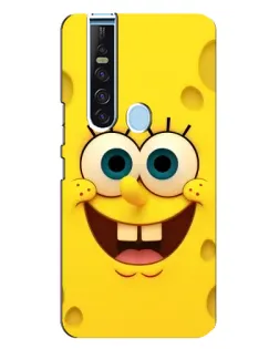 Чехол для TECNO Camon 15 Pro с картинкой «Губка Боб улыбка»