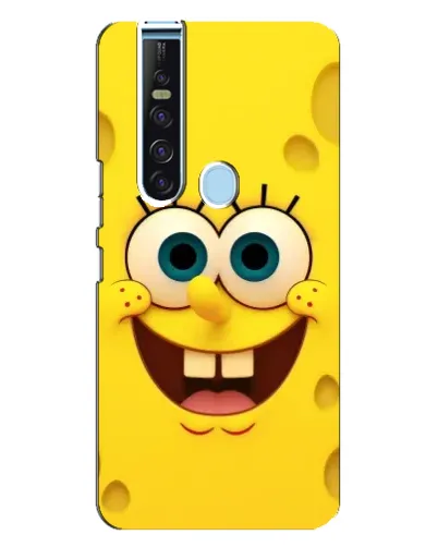 Чехол для TECNO Camon 15 Pro с картинкой «Губка Боб улыбка»