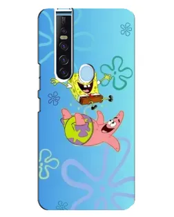 Чехол для TECNO Camon 15 Pro с картинкой «Спанч Боб и Патрик»