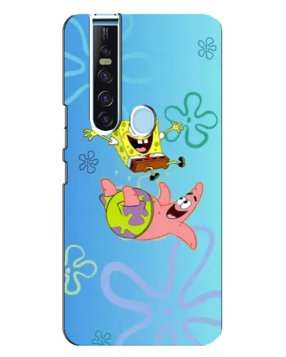 Чехол для TECNO Camon 15 Pro с картинкой «Спанч Боб и Патрик»
