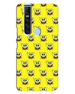Чехол для TECNO Camon 15 Pro с картинкой «Паттерн Губка Боб»