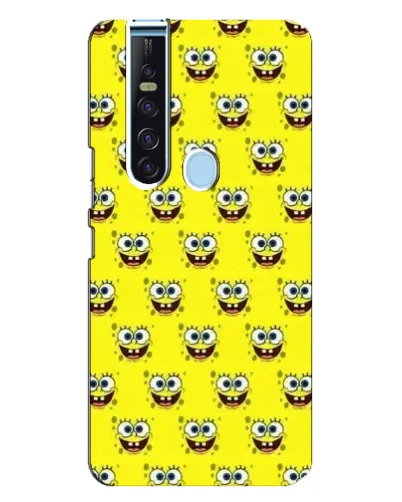Чехол для TECNO Camon 15 Pro с картинкой «Паттерн Губка Боб»