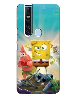 Чехол для TECNO Camon 15 Pro с картинкой «Спанч Боб победитель»