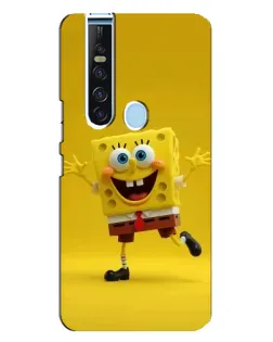 Чехол для TECNO Camon 15 Pro с картинкой «Позитивный Губка Боб»