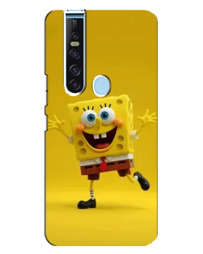 Чехол для TECNO Camon 15 Pro с картинкой «Позитивный Губка Боб»