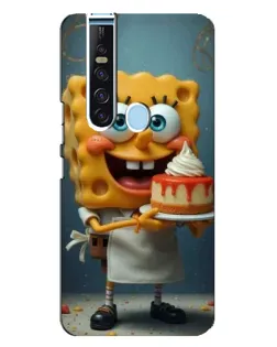 Чехол для TECNO Camon 15 Pro с картинкой «Повар Спанч Боб»