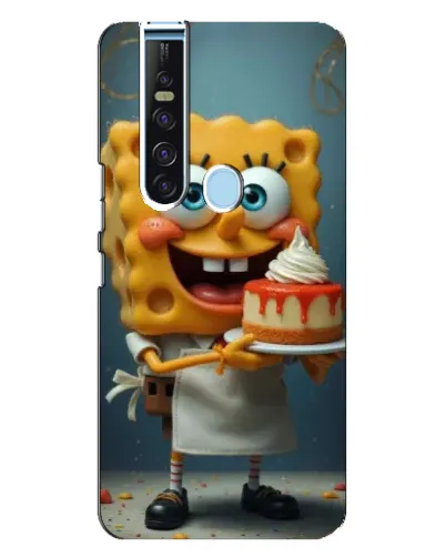 Чехол для TECNO Camon 15 Pro с картинкой «Повар Спанч Боб»