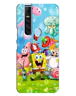Чохол для TECNO Camon 15 Pro з картинкою «Губка Боб та друзі» Чохол для TECNO Camon 15 Pro з картинкою «Губка Боб та друзі»