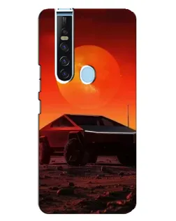 Чехол для TECNO Camon 15 Pro с картинкой «Cybertruck на Марсе»