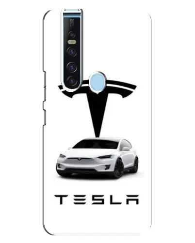Чехол для TECNO Camon 15 Pro с картинкой «Tesla White Style» Чехол для TECNO Camon 15 Pro с картинкой «Tesla White Style»