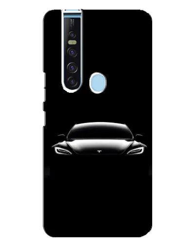 Чехол для TECNO Camon 15 Pro с картинкой «Фары Tesla Night» Чехол для TECNO Camon 15 Pro с картинкой «Фары Tesla Night»