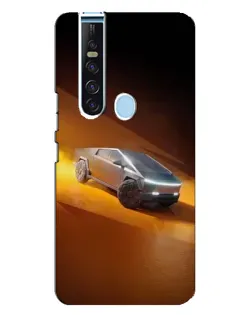 Чехол для TECNO Camon 15 Pro с картинкой «Cybertruck в пустыне»