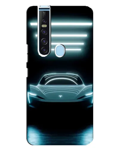 Чехол для TECNO Camon 15 Pro с картинкой «Tesla в неоне» Чехол для TECNO Camon 15 Pro с картинкой «Tesla в неоне»