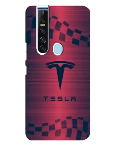 Чехол для TECNO Camon 15 Pro с картинкой «Тесла красный карбон» Чехол для TECNO Camon 15 Pro с картинкой «Тесла красный карбон»