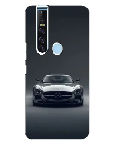 Чехол для TECNO Camon 15 Pro с картинкой «Mercedes на черном»