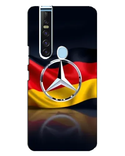 Чехол для TECNO Camon 15 Pro с картинкой «Mercedes — флаг Германии»
